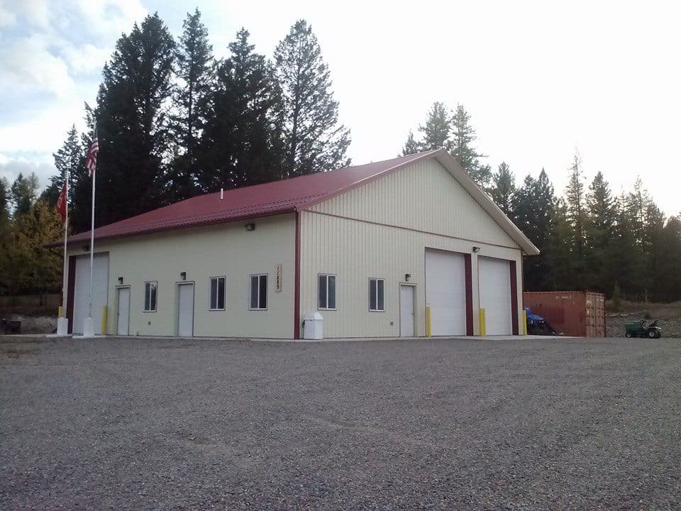 TFS Volunteer Fire Department firefighters and fire station